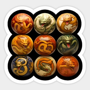 Reimagined Dragon Balls from Dragon Ball Z Sticker